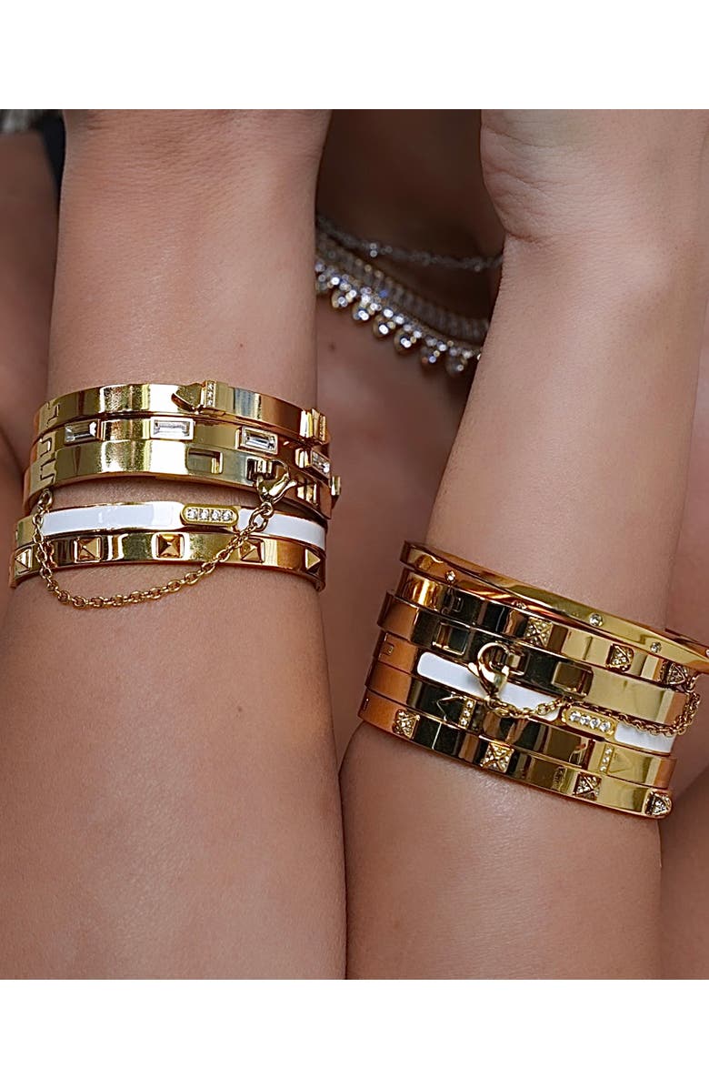 Mazin Jewels Lylah Bangle, Alternate, color, Gold