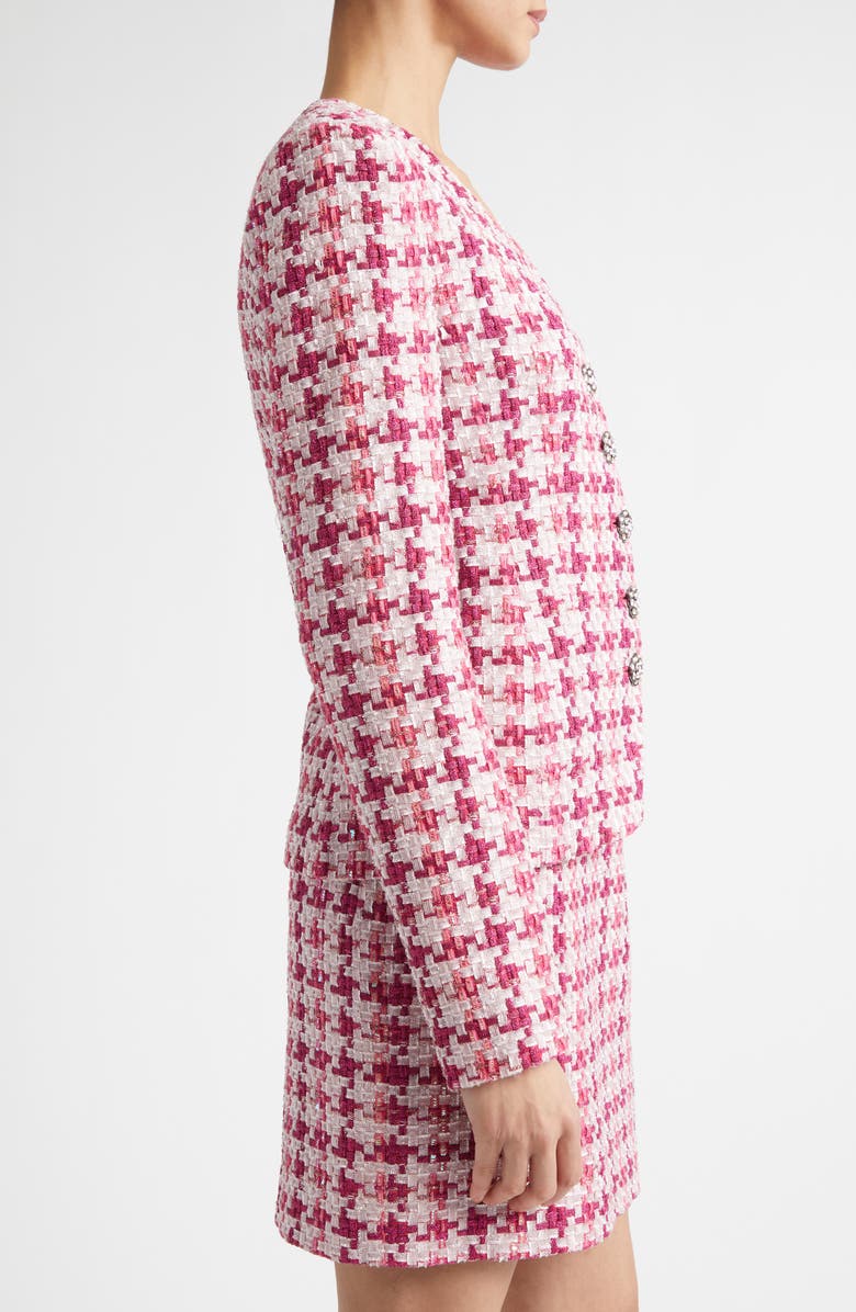 ST. JOHN Suzy Ritz Tweed Jacket, Alternate, color, Peony / Magenta Metallic Multi