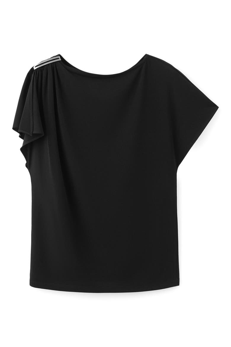 Metal Detail T-Shirt, Alternate, color, BLACK