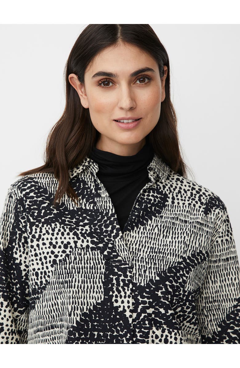 Masai Copenhagen MaIduki 3/4 Sleeve V-Neck Shirt, Alternate, color, Black