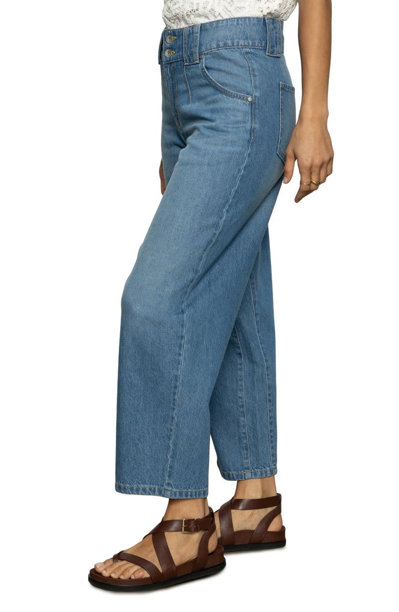Sanctuary Side Car High Waist Ankle Barrel Jeans, Alternate, color,