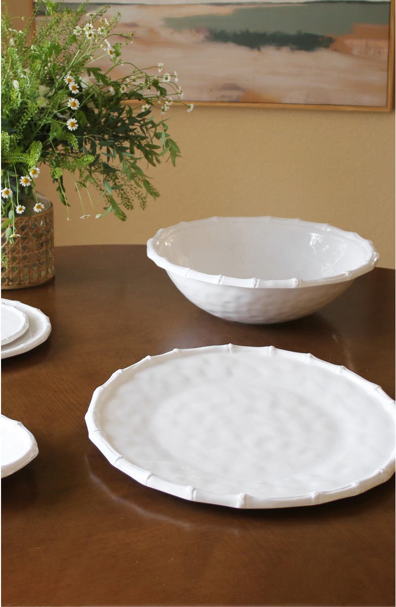 BEATRIZ BALL Collection Vida Cane Large Salad Bowl, Alternate, color, White