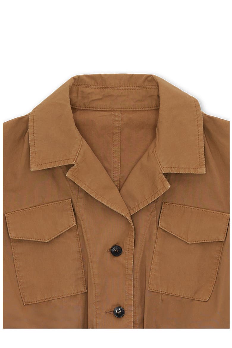 Flegia Sahariana Cotton Jacket, Alternate, color, CACAO