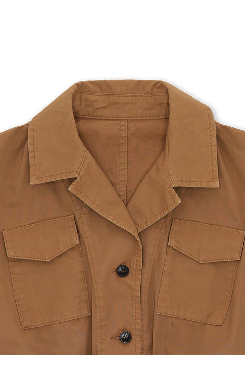 Fortela Flegia Sahariana Cotton Jacket, Alternate, color, Cacao