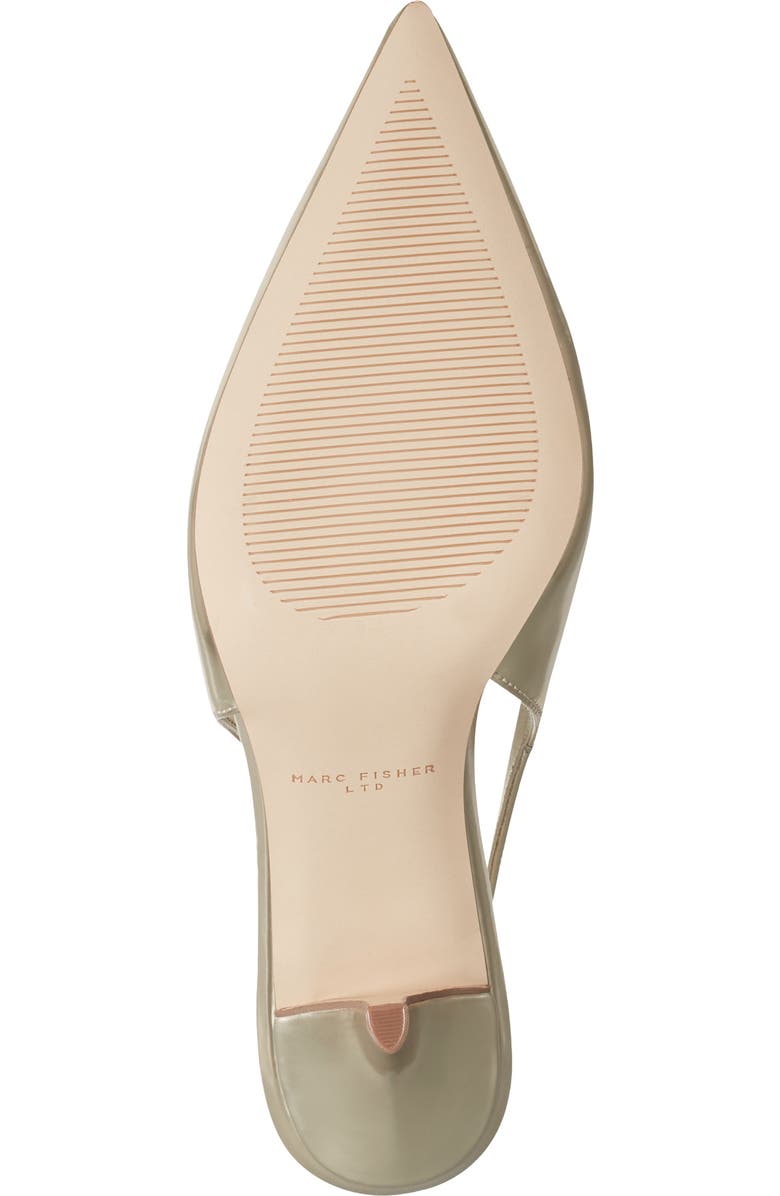 Marc Fisher LTD Dorie Slingback Pointed Toe Pump, Alternate, color, Gold