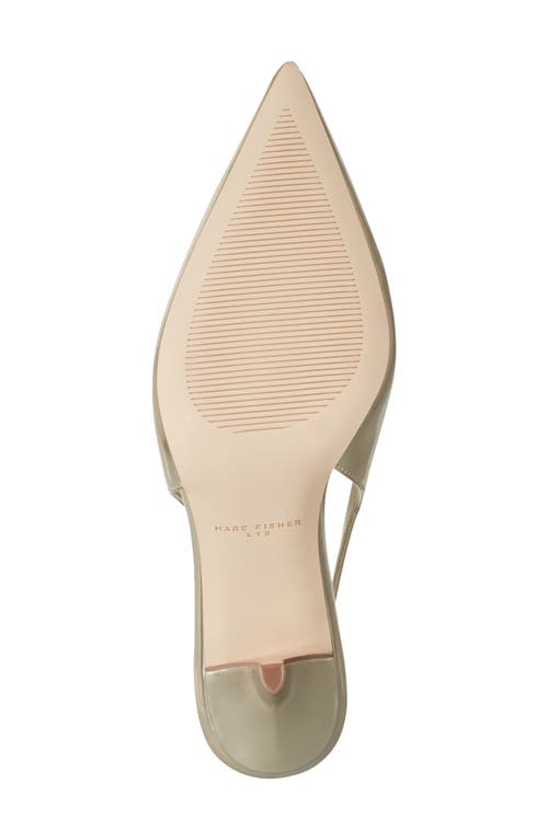 Marc Fisher Ltd Dorie Slingback Pointed Toe Pump In Gold