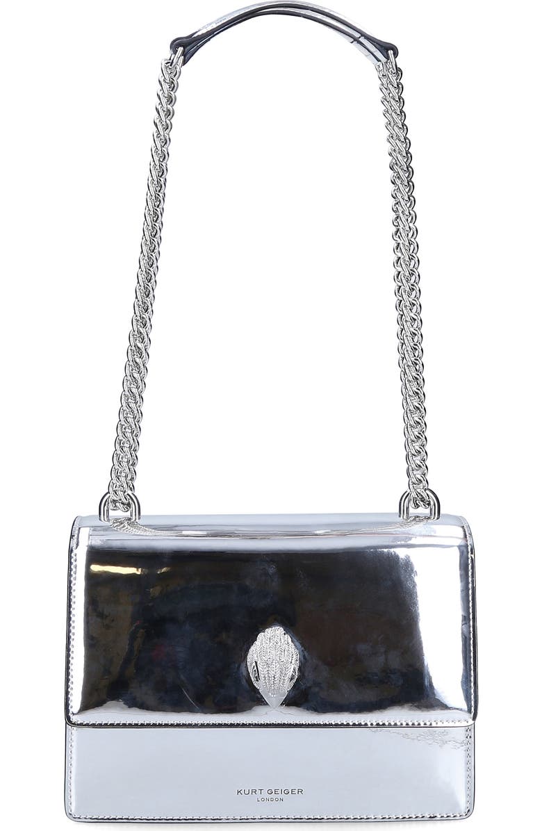 Kurt Geiger London Shoreditch Metallic Leather Crossbody Bag, Main, color,