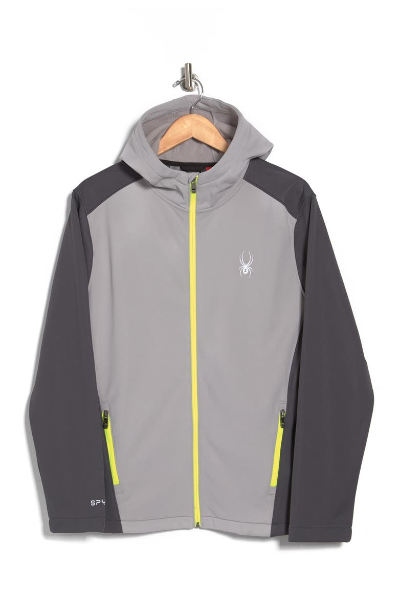 Spyder Hooded Soft Shell Jacket, Alternate, color, 