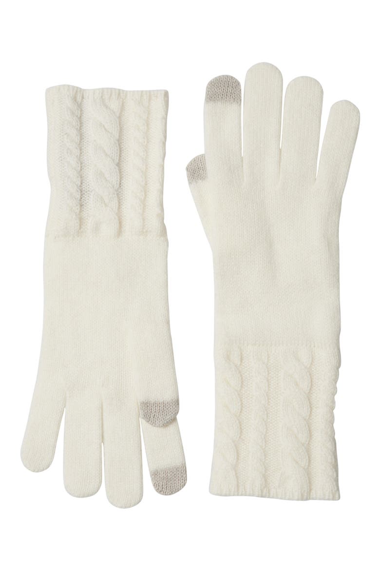 Cashmere Knit Gloves, Main, color, IVORY