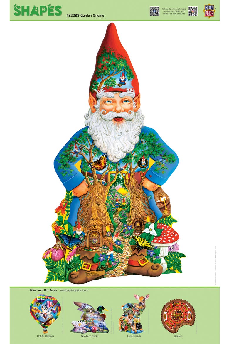 Garden Gnome 500 Piece Shaped Puzzle, Alternate, color, Multicolor