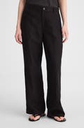 Madewell Zoe Relaxed Straight Leg Linen Pants