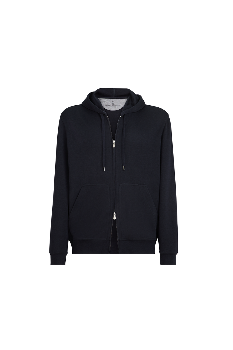 French terry sweatshirt, Alternate, color, Blue