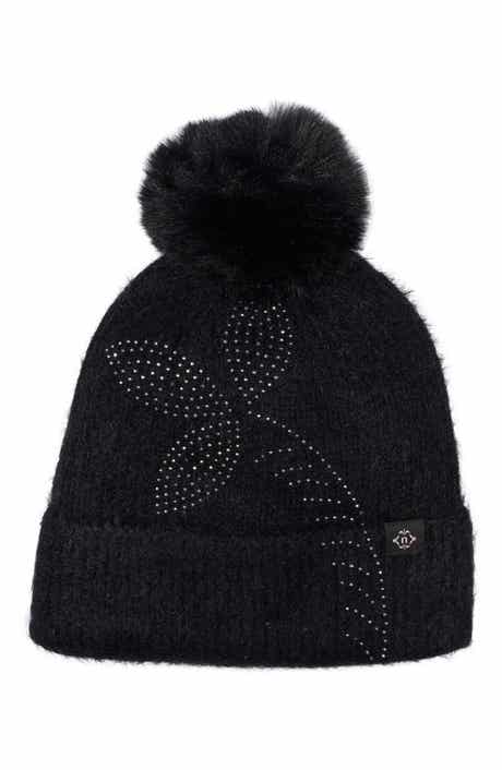 Faux Fur Pom Beanie