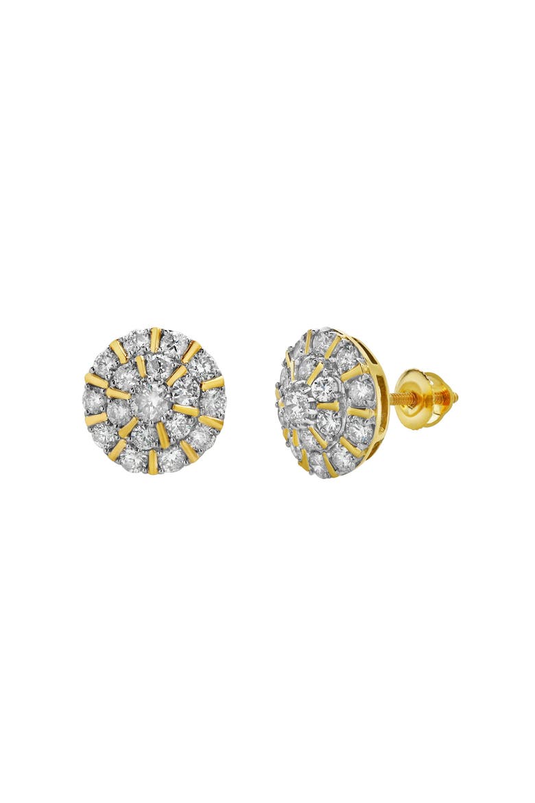 Hadrianus 10K Gold Diamond Unisex Earrings - 1.37 Cts, Main, color, 10K Yellow Gold