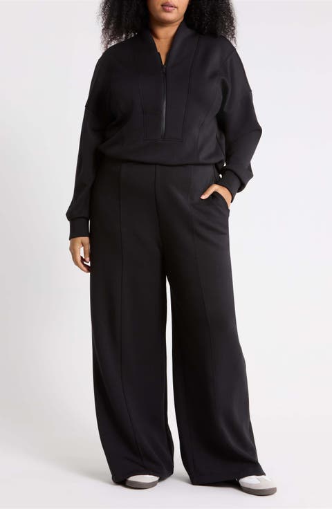 AirEssentials® Long Sleeve Shawl Collar Jumpsuit