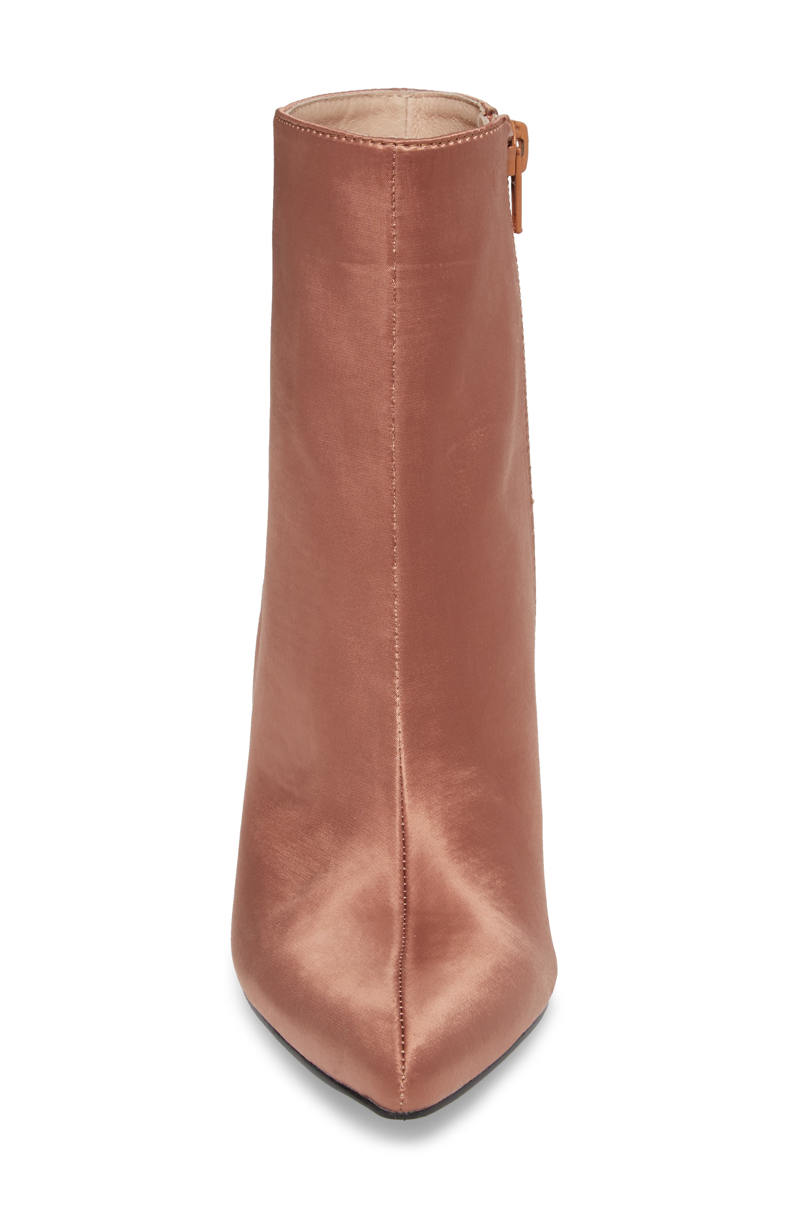 Hugsy Bootie, Alternate, color, DARK NUDE SATIN