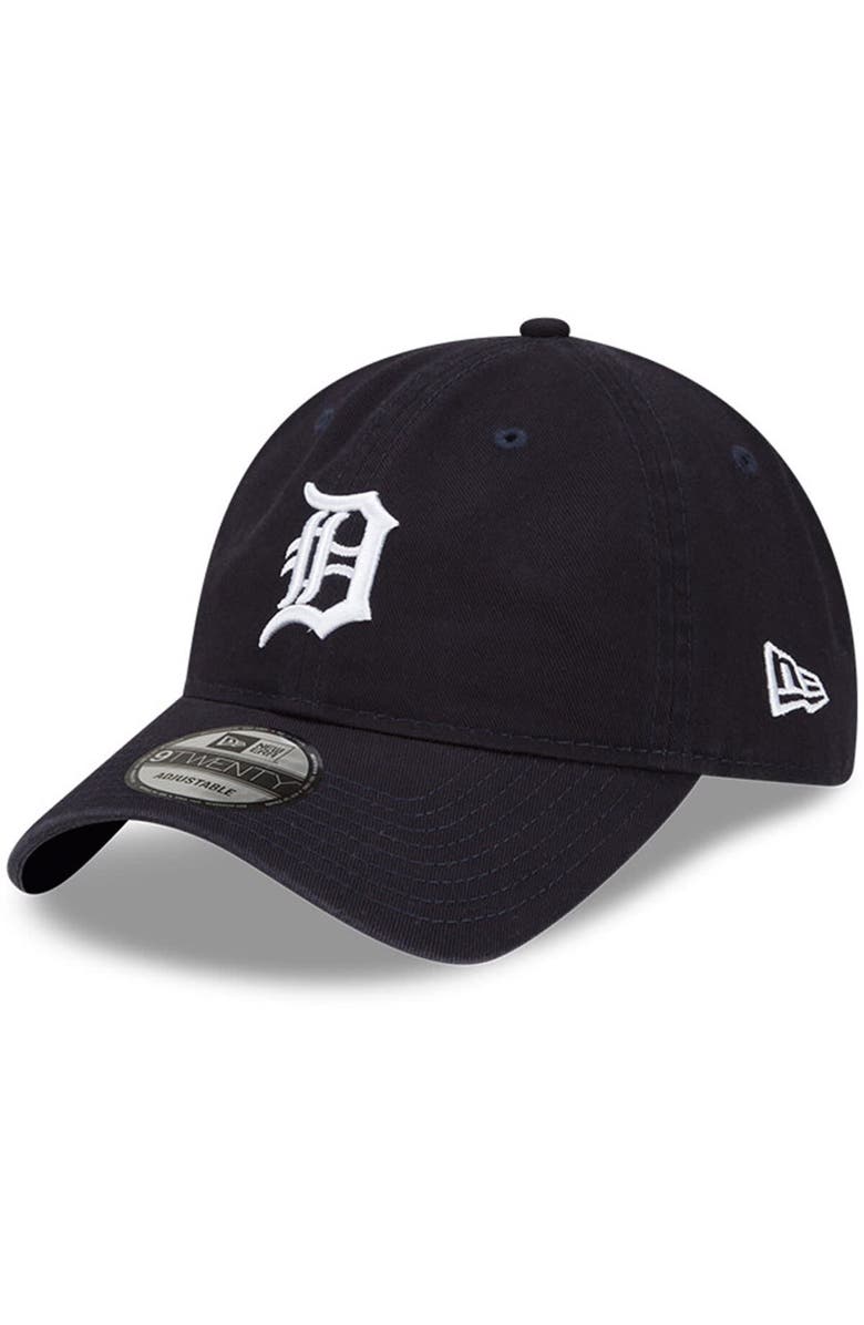 New Era Men's New Era Navy Detroit Tigers Logo Replica Core Classic 9TWENTY Adjustable Hat, Main, color,