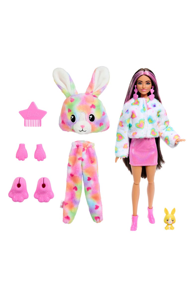 Barbie <sup>®</sup> Cutie Reveal<sup>™</sup> Bunny Doll with 10 Surprises, Main, color,