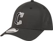 New Era Men's New Era  Black Cleveland Guardians Metallic 39THIRTY M-Crown Flex Hat