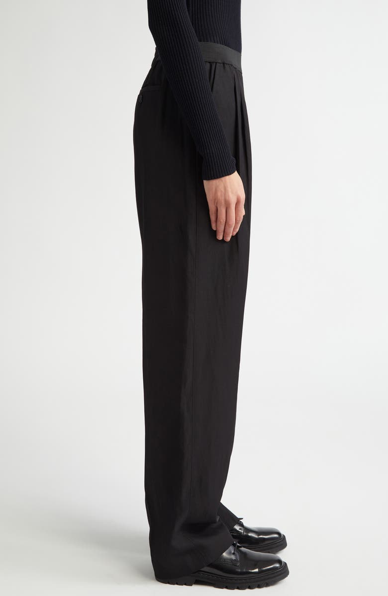 LOULOU DE SAISON Takaroa Elastic Waist Pleated Pants, Alternate, color, 