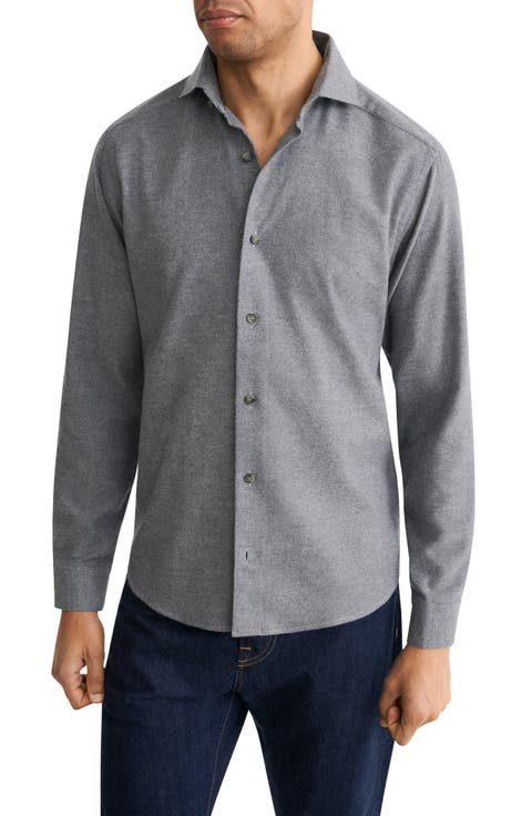 Solid Flannel Shirt