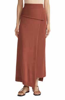 Lafayette 148 New York Fine Gauge Merino Wool Wrap Skirt