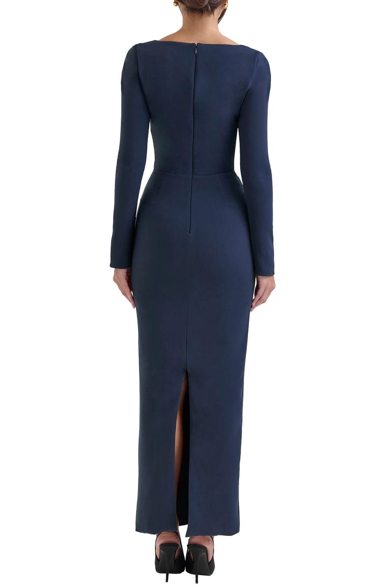 HOUSE OF CB Corinthia Long Sleeve Cocktail Dress, Alternate, color, Dress Blues