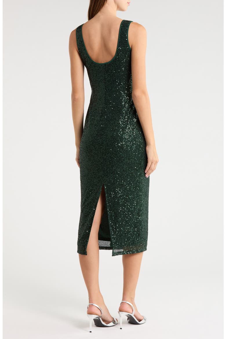 Kamari Sequin Tank Dress, Alternate, color, EMERALD