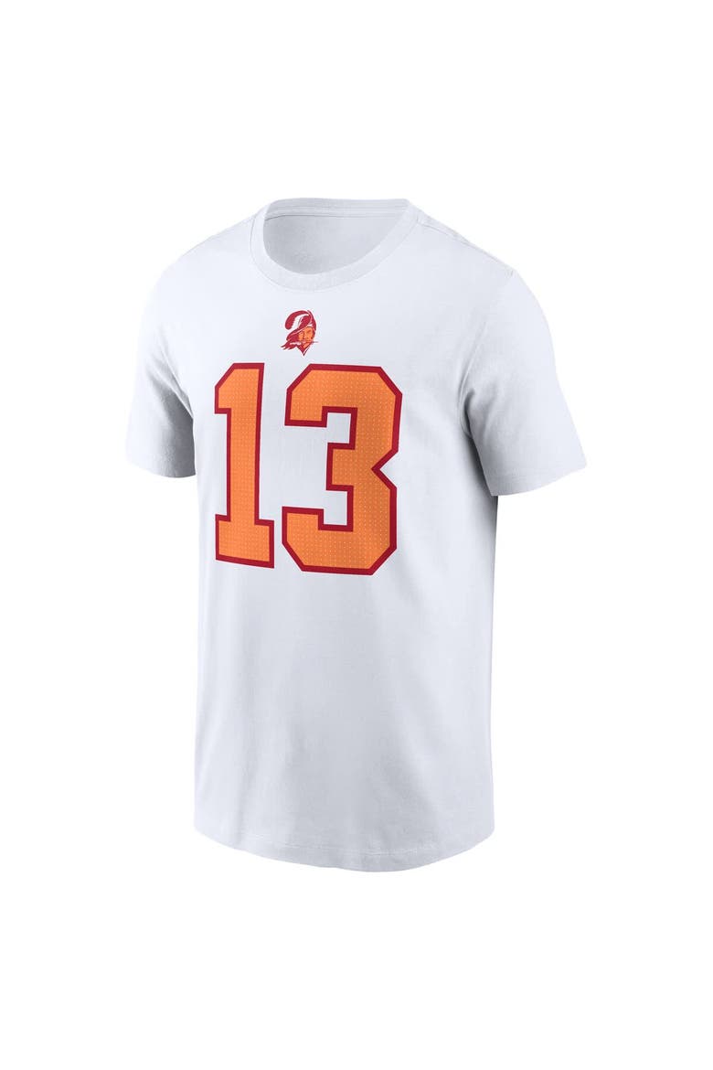 Men's Nike Mike Evans White '76 Tampa Bay Buccaneers 50th Season Name & Number T-Shirt, Alternate, color, White