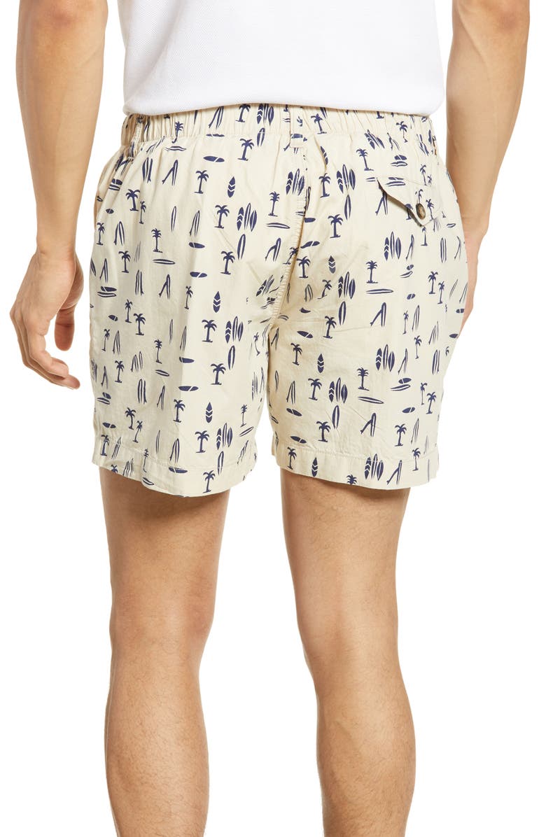 Vintage 1946 Snappers Surf Print Shorts, Alternate, color, 