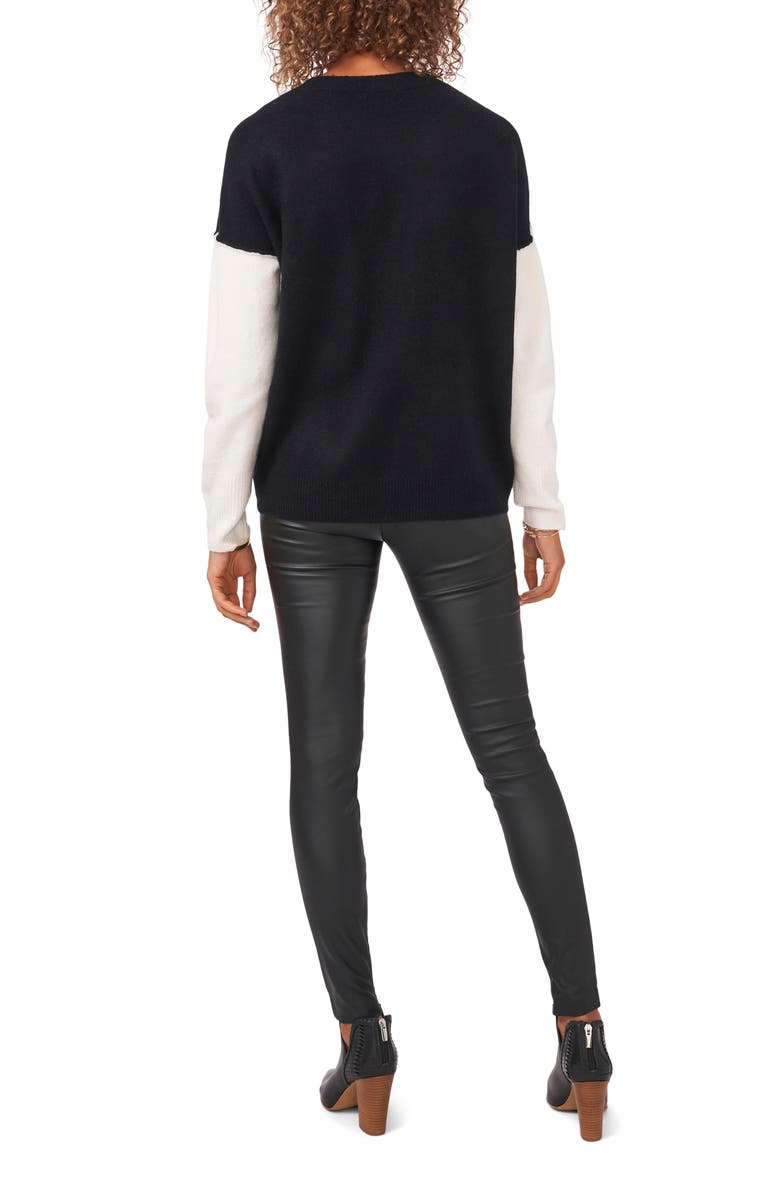 Vince Camuto Colorblock Sweater, Alternate, color, 