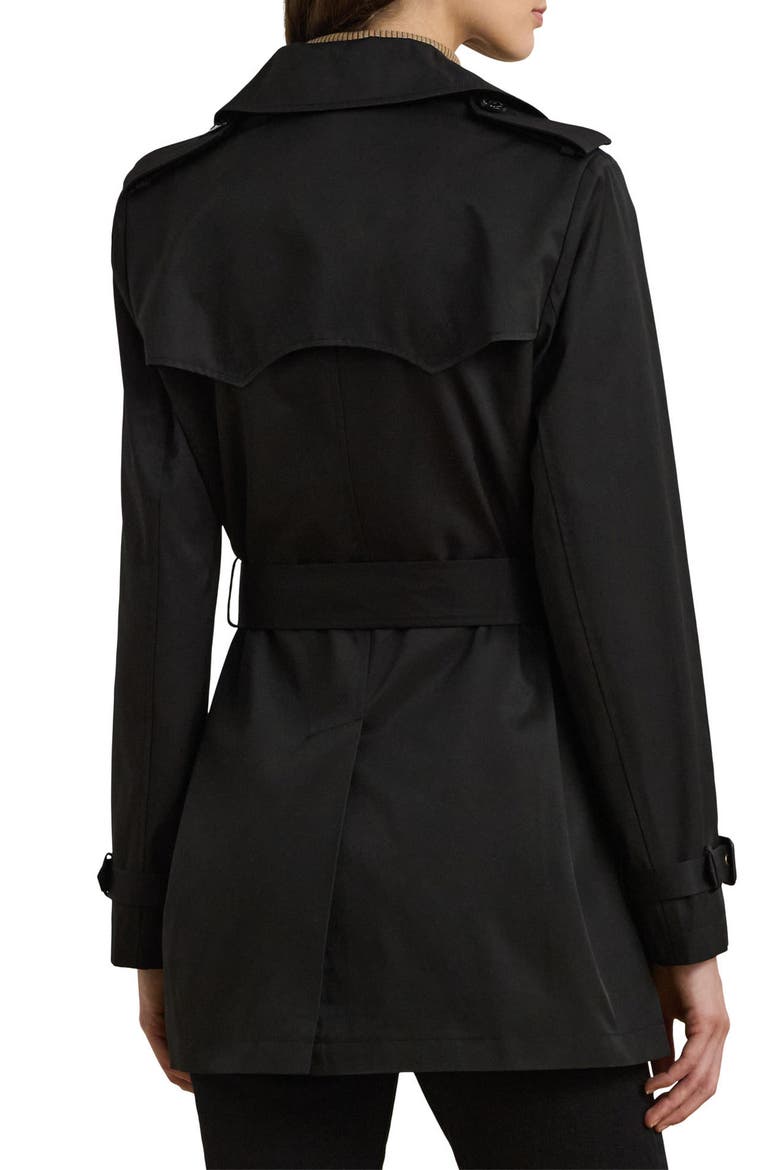 Ainsworth Double Breasted Trench Jacket, Alternate, color, BLACK