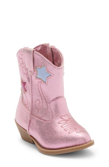 Harper Canyon Kids' Chelsee Star Western Boot In Pink