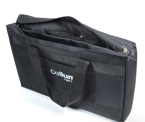 Celluma Premium Padded Tote Bag In Black With White Logo