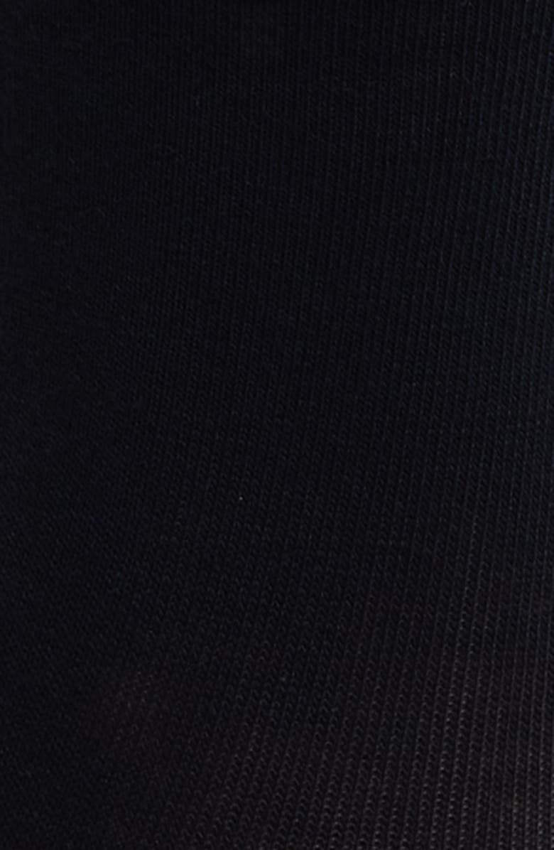 Hue Sleek Crew Socks, Alternate, color, Black
