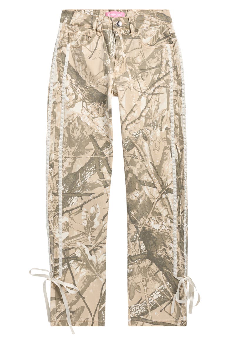 Kids' Double Stripe Camo Wide Leg Pants, Main, color, CAMOFLAUGE