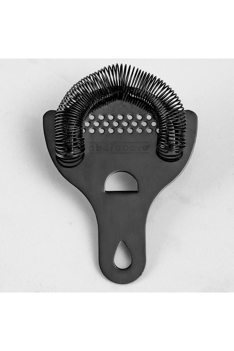 Black Hawthorne Cocktail Strainer, Alternate, color, Black
