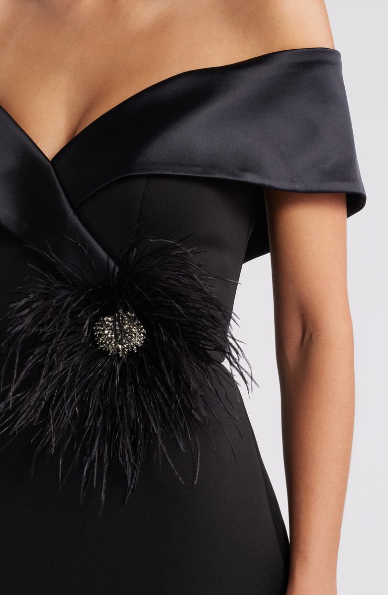 Eliza J Off the Shoulder Mermaid Gown, Alternate, color,