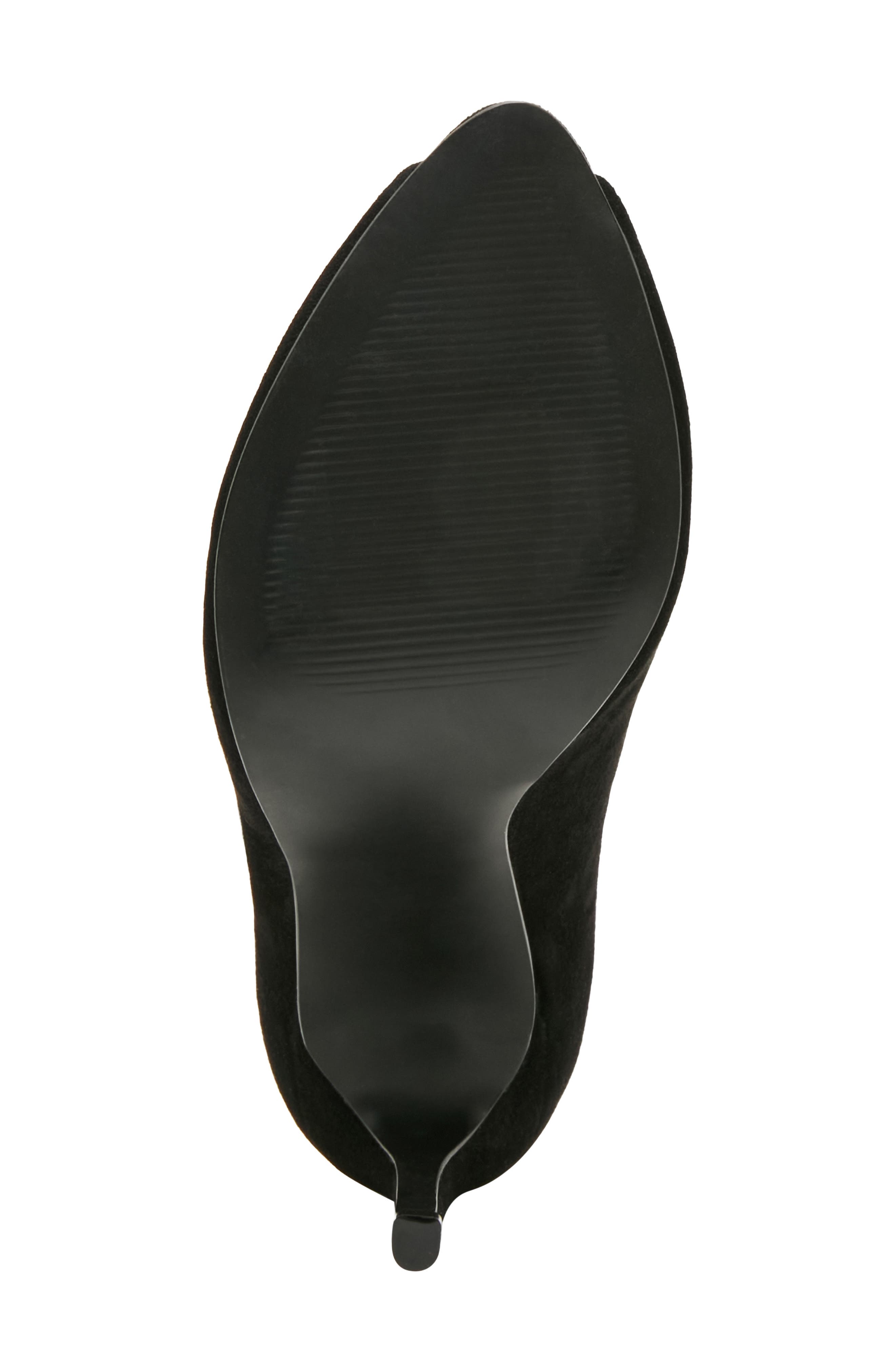 Santino Peep Toe Pump, Alternate, color, BLACK SUEDE