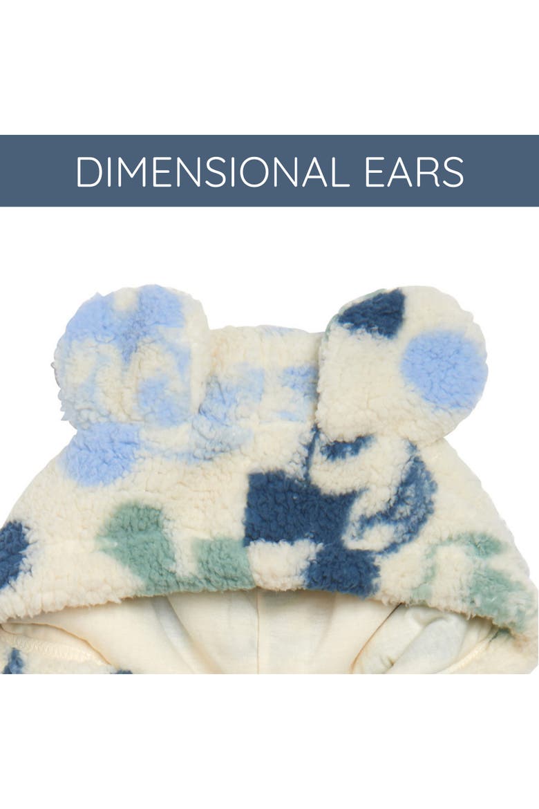 Winnie the Pooh Faux Shearling Fleece Zip-Up Hoodie, Alternate, color, Mickey Mouse Cream