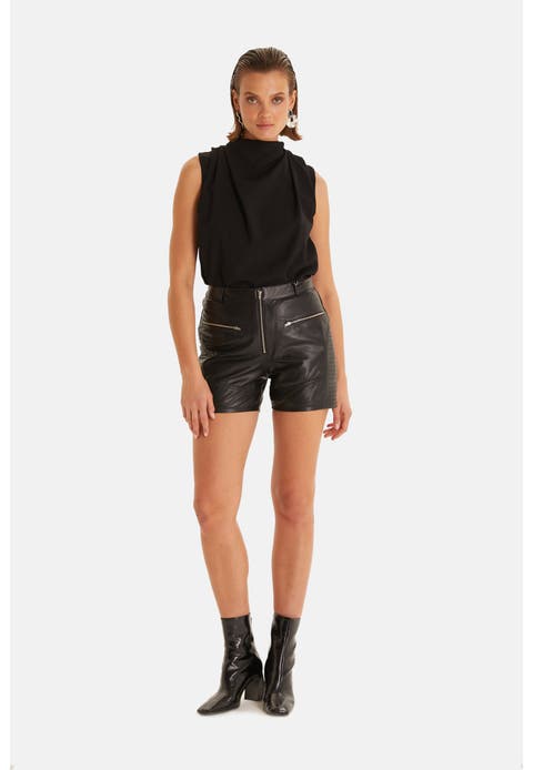 Leather Fashion Short