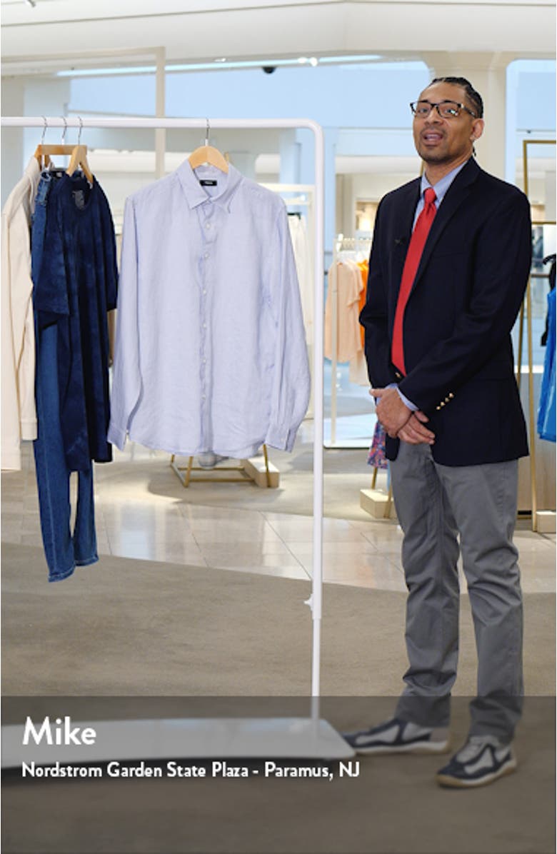 Irving Solid Linen Button-Up Shirt, sales video thumbnail