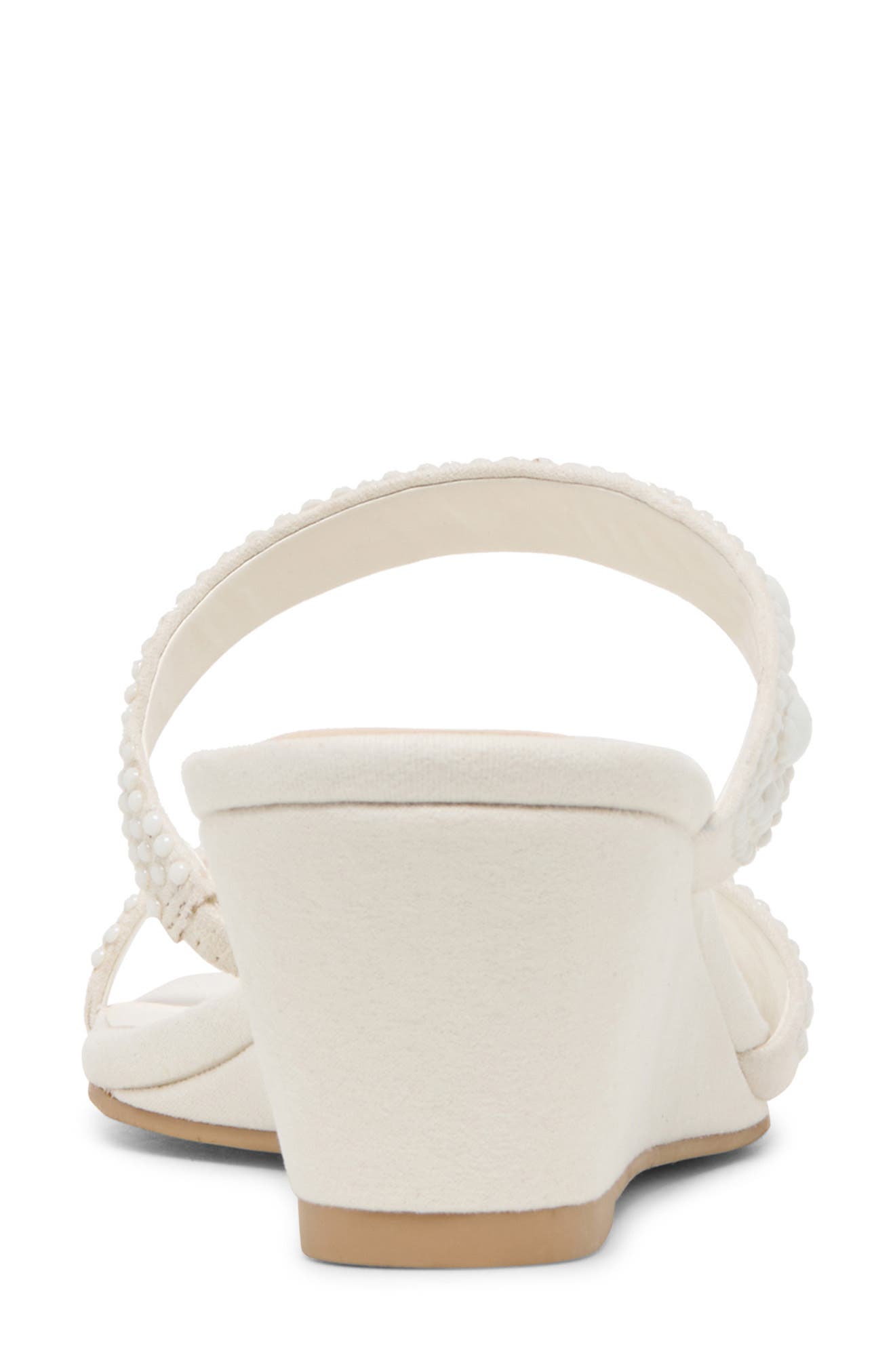 Dolce Vita Quilan Pearly Wedge Sandal, Alternate, color, Ivory Stella