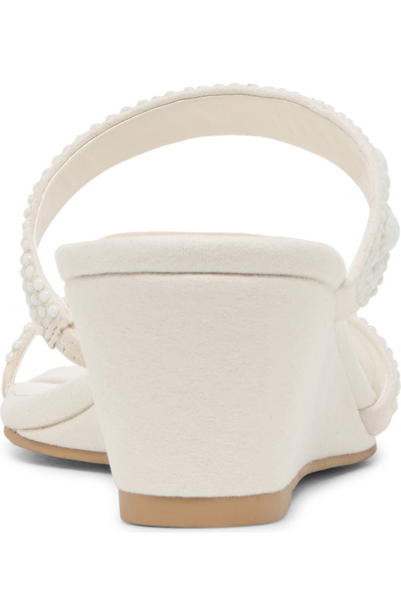 Dolce Vita Quilan Pearly Wedge Sandal, Alternate, color, Ivory Stella