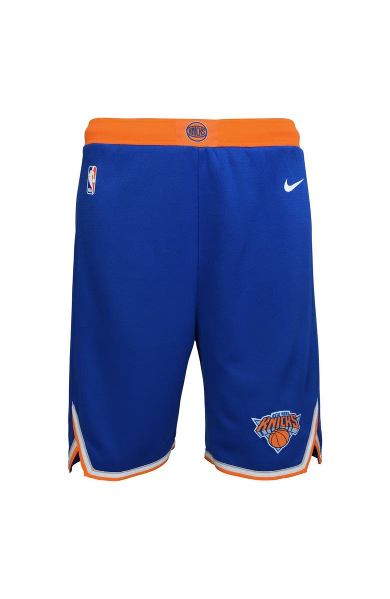 Nike Youth Nike Blue New York Knicks Icon Edition Mesh Performance Swingman Shorts, Main, color, 