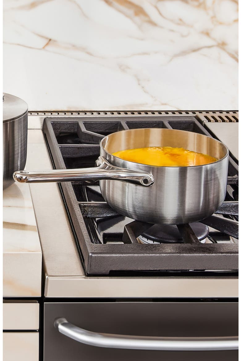 1.75 Quart Stainless Steel Mini Sauce Pan & Lid, Alternate, color, STAINLESS STEEL