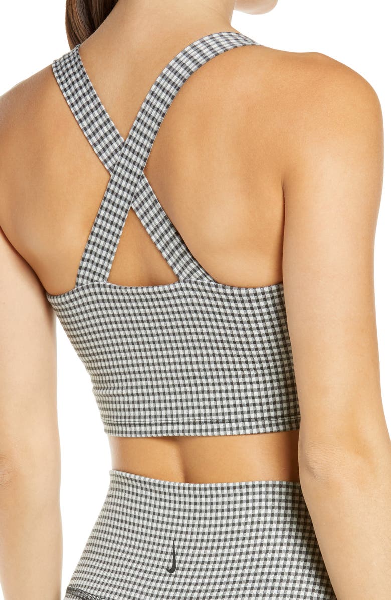 Nike Yoga Dri-FIT Crop Gingham Tank, Alternate, color,