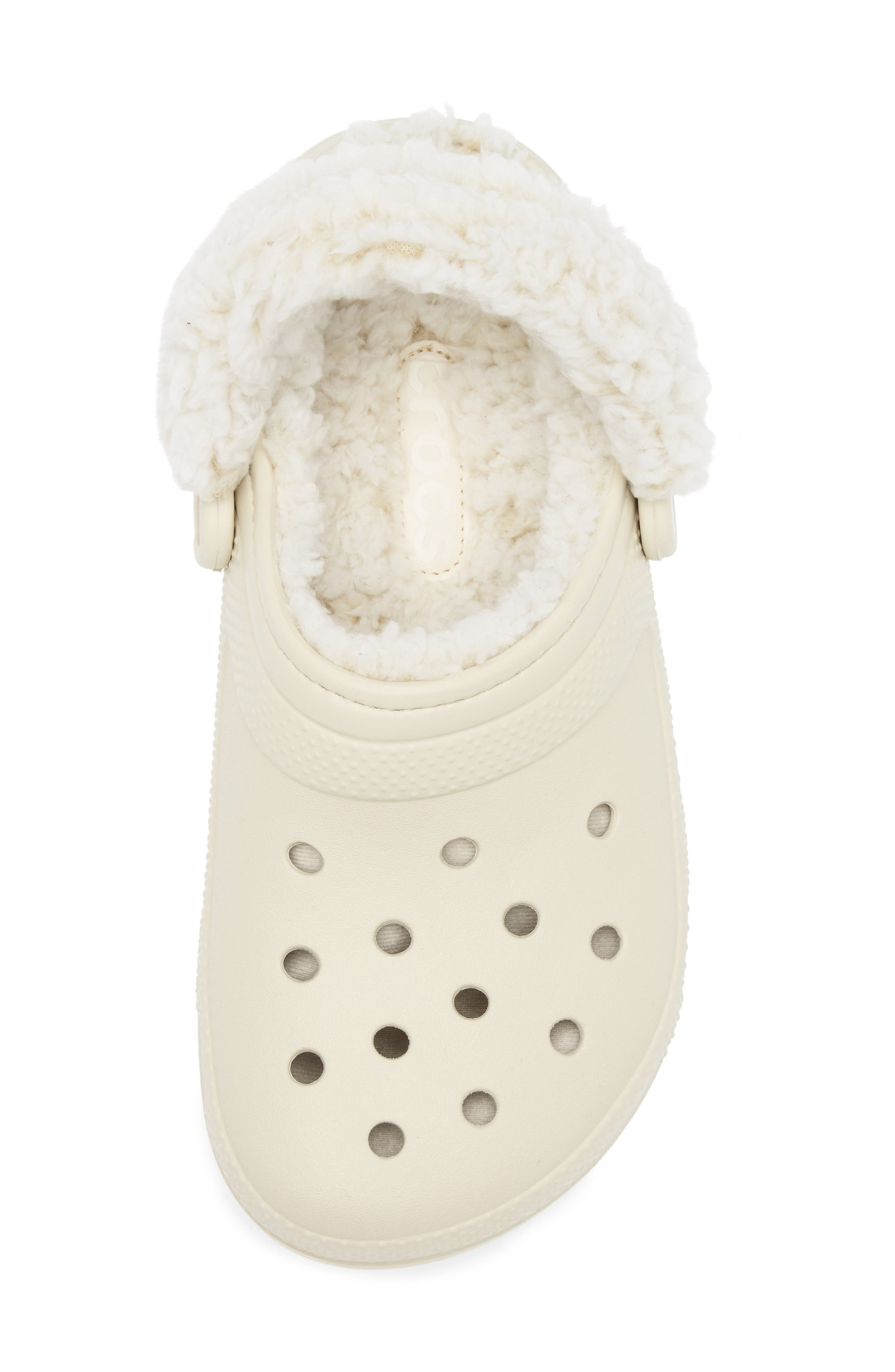 Classic Fleece Lined Clog, Alternate, color, BONE
