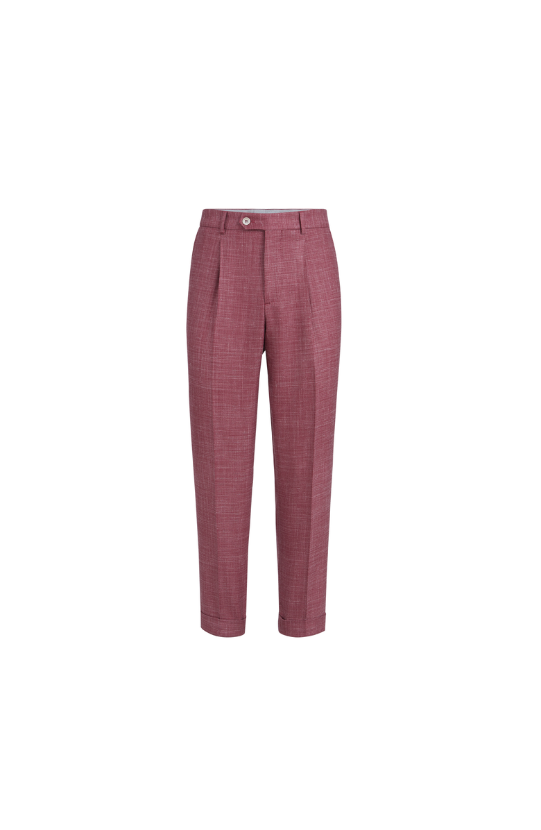 Brunello Cucinelli Hopsack trousers, Alternate, color, Coral