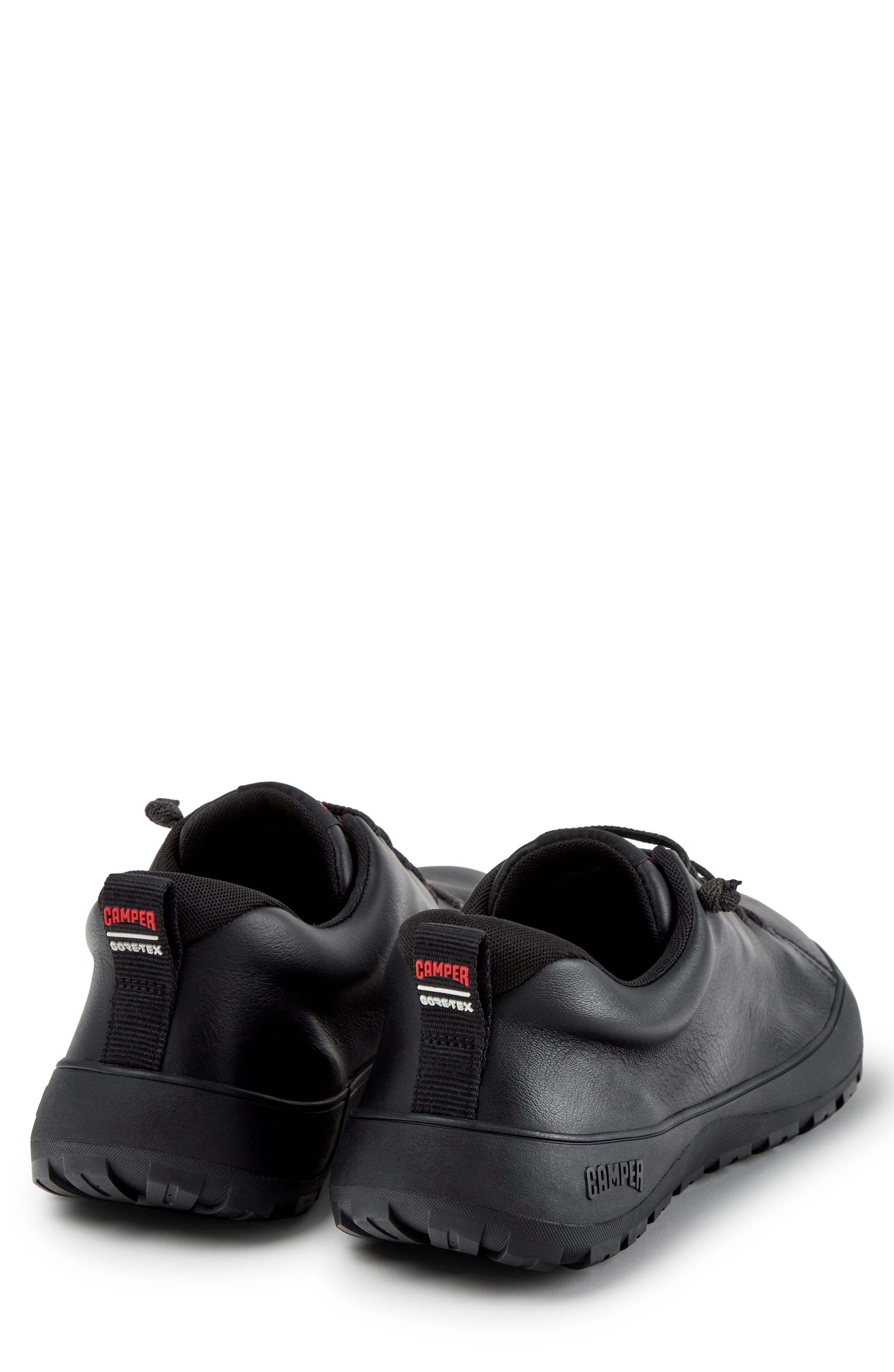 Peu Serra Gore-Tex Waterproof Leather Sneaker, Alternate, color, BLACK